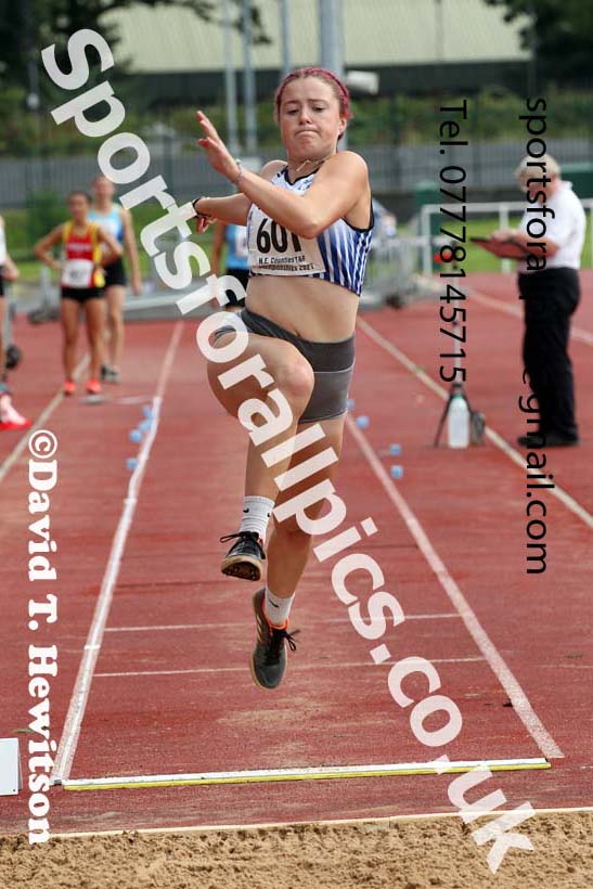 Women and Girls long jump, 2021 North Eastern Track and Field Champs., Middesbrough. Photo: David T. Hewitson/Sports for All Pics